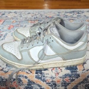 Nike Light Gray and White Casual Sneakers